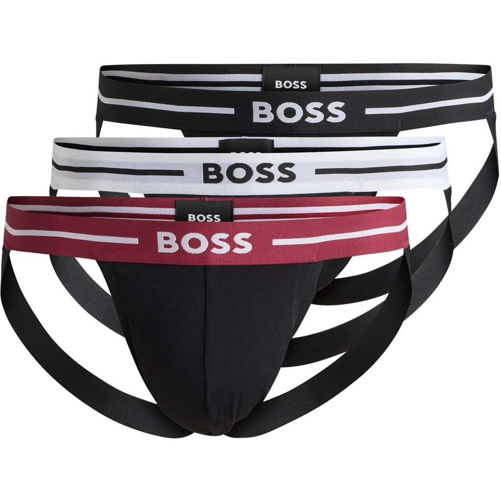 Hugo Boss Jockstrap 3P Bold 10260694 01 - Black 001